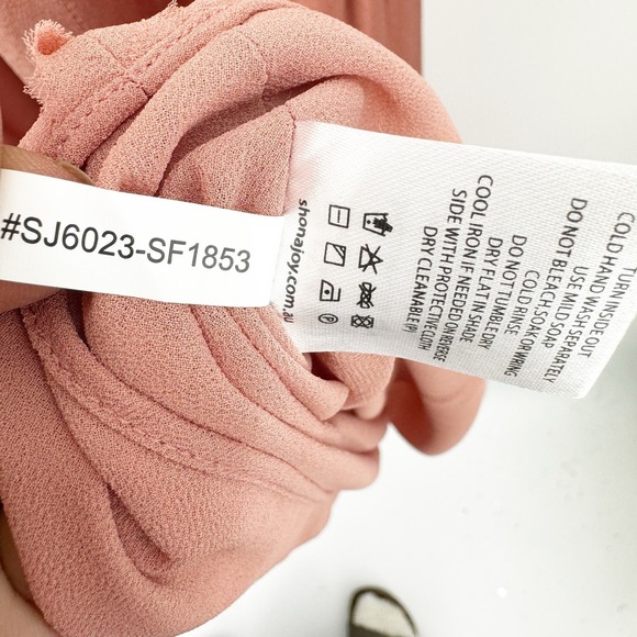 Shona Joy La Lune Asymmetrical Gathered Maxi Dress Antique Rose Size 4 NWT - Picture 9 of 15